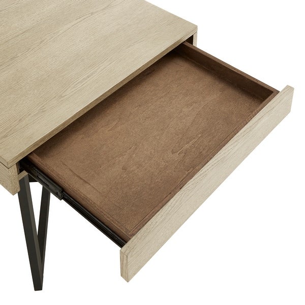 Eldersley Wood Finish End Table with One Drawer by iNSPIRE Q Modern