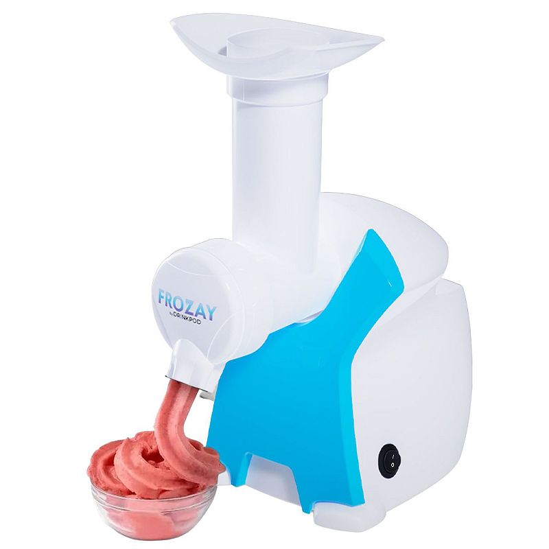 Frozay Dessert Maker 2.8 qt. Color Blue， Vegan Ice Cream and Frozen Yogurt Maker Soft Serve Desserts With Recipes