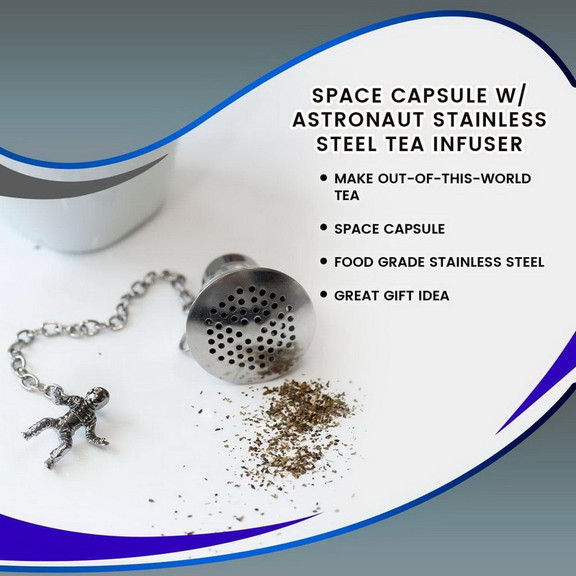 ThinkGeek Space Capsule w Astronaut Stainless Stee...