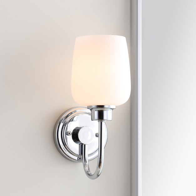 Casen Bathroom Sconce Chrome Safavieh