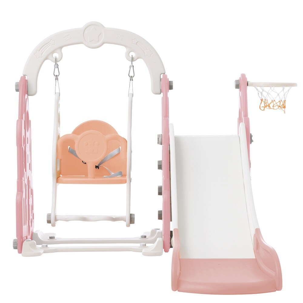 Toddler Slide and Swing Set 4 in 1