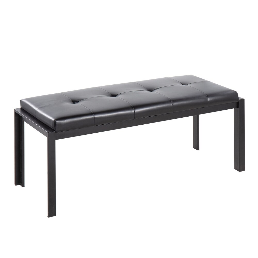 Strick   Bolton Forrest Black Upholstered Bench