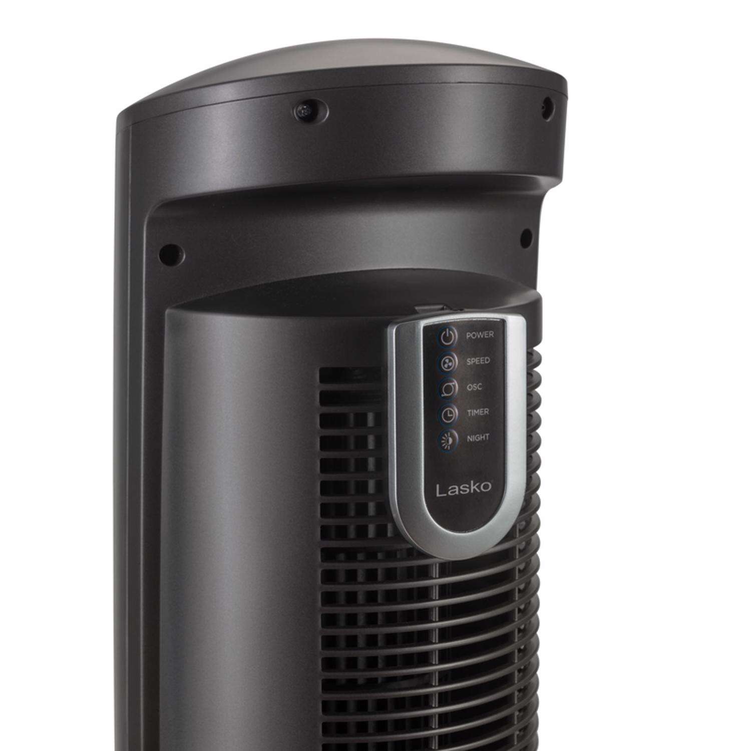 Lasko Wind Curve 41.8 in. H 3 speed Oscillating Tower Fan