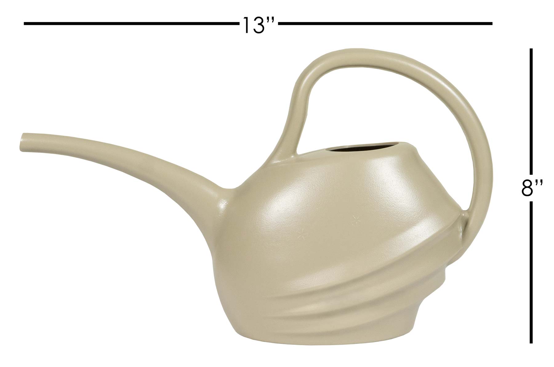 Fiskars Lightweight Plastic Watering Can w/ Long Spout, Lightweight, 1.5 L (Tan)