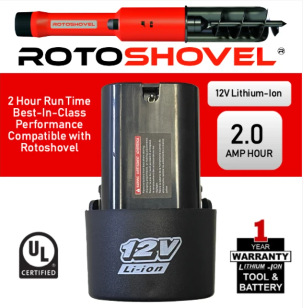 Rotoshovel Replacement Battery ;