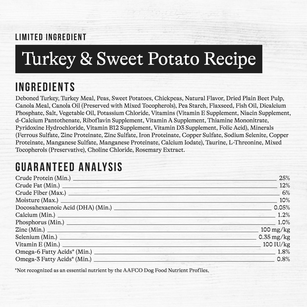 American Journey Limited Ingredient Turkey and Sweet Potato Recipe Grain-Free Dry Dog Food