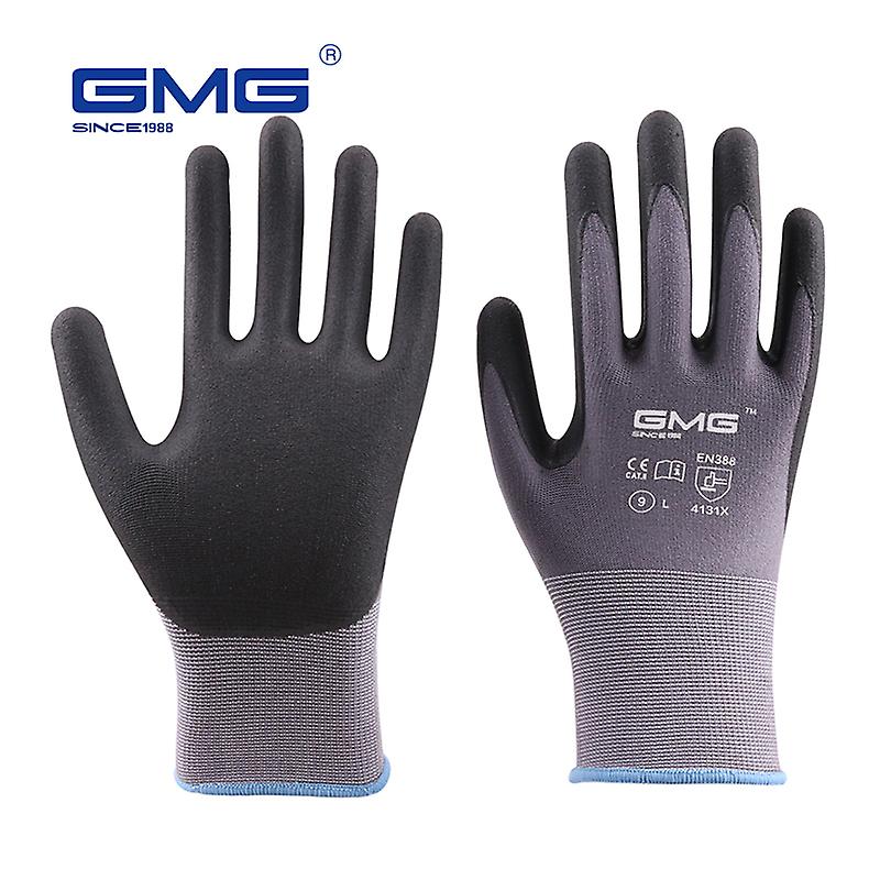 Working Gloves Men Nitrile Safety Glove Microfine Foam Ce Certificated En388 Anti-slip Labor Garden Machinery Work Gloves W12691492