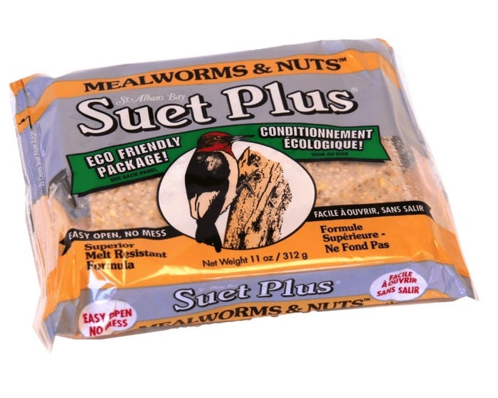 St Albans Bay Mealworms and Nuts Suet Cake - 212