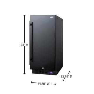 Summit Appliance 2.45 cu. ft. Frost Free Upright Commercial Freezer in Black SCFF1533BL