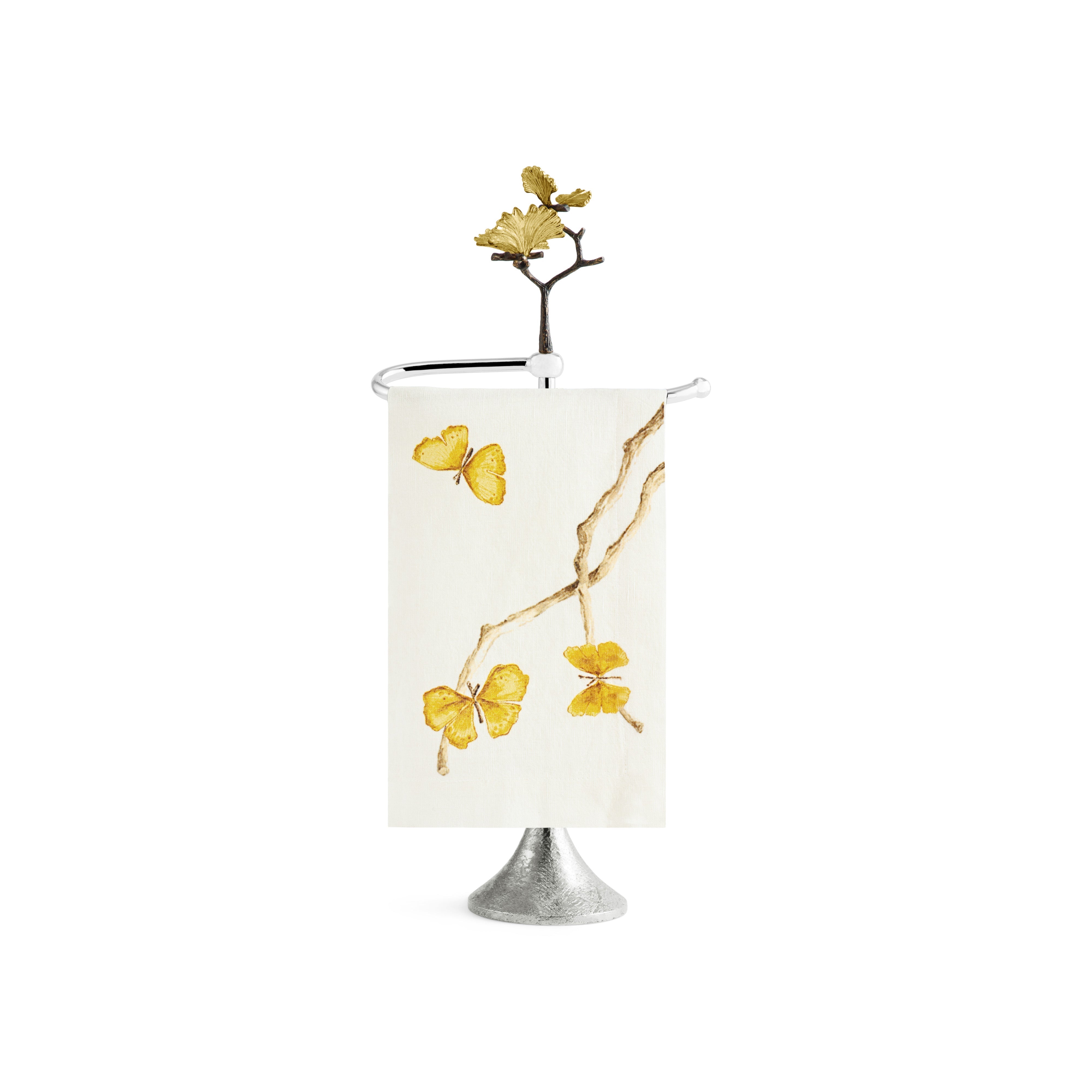 Butterfly Ginkgo Fingertip Towel Stand