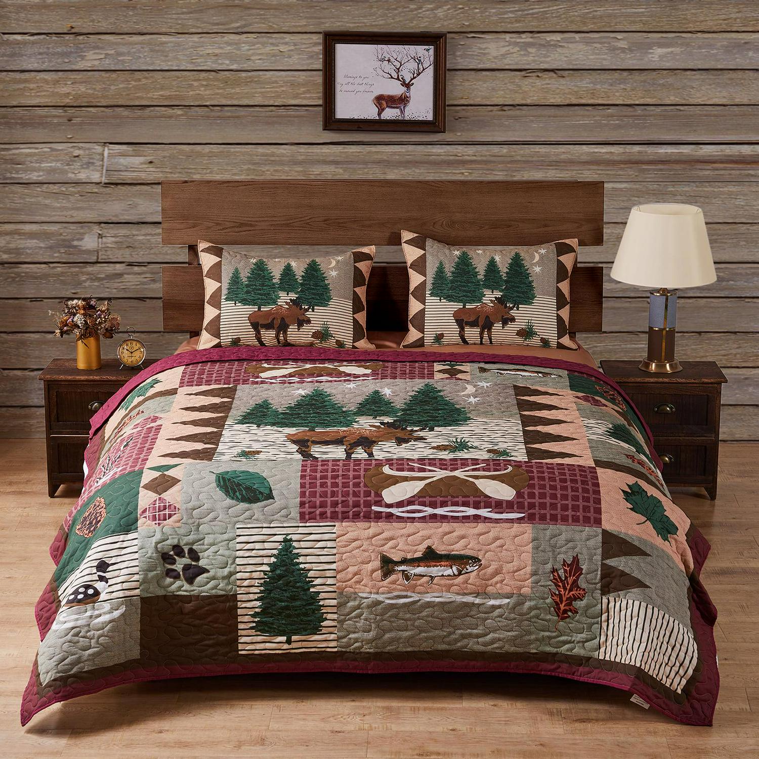 Global Trends Timberline Quilt Set 3Piece King  Crowdfused