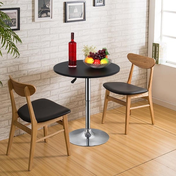 Yaheetech Adjustable Round Pub Table Bar Table