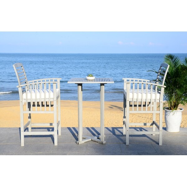 SAFAVIEH Outdoor Living Pate 3piece Bar Bistro Set