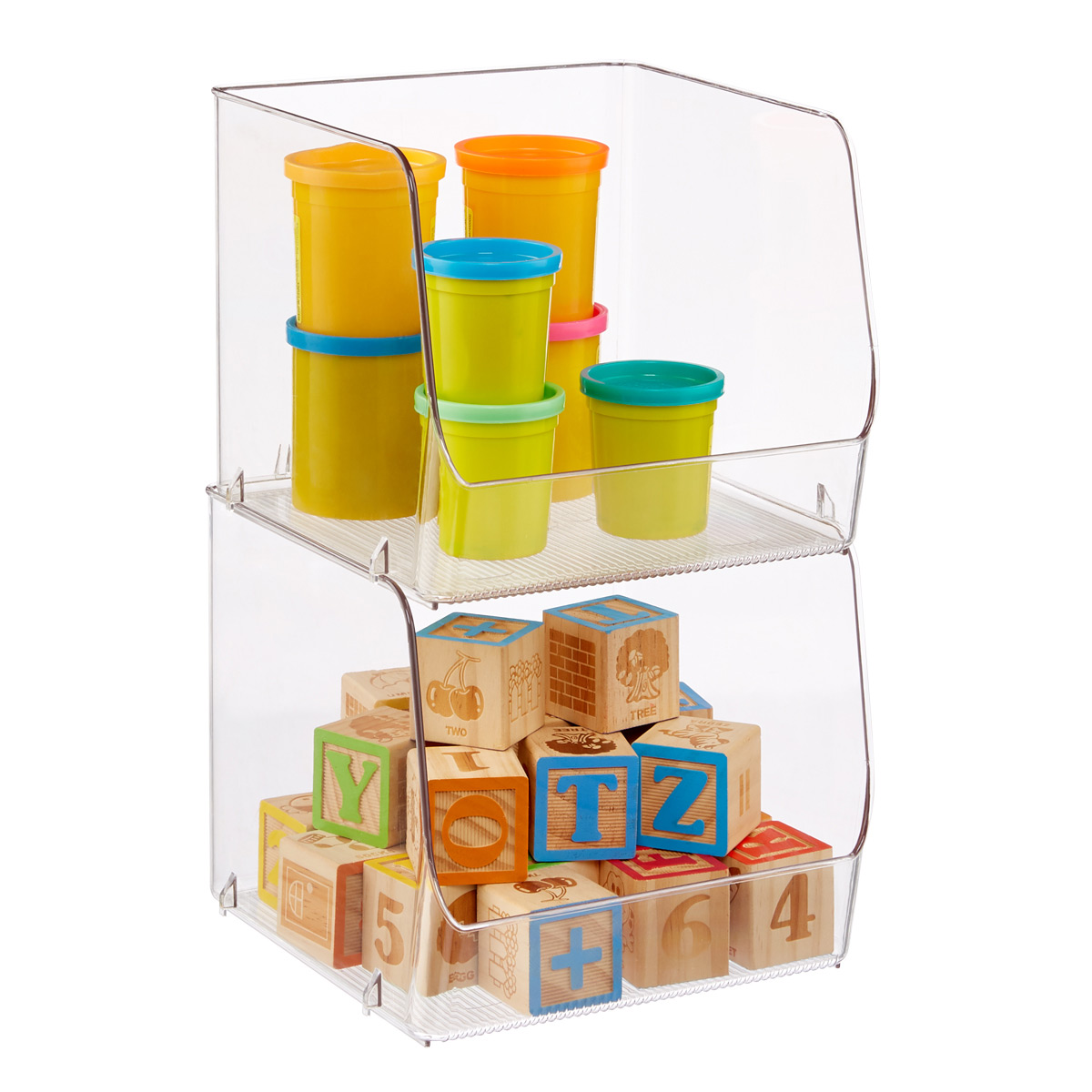 iDesign Linus Open Stackable Bins