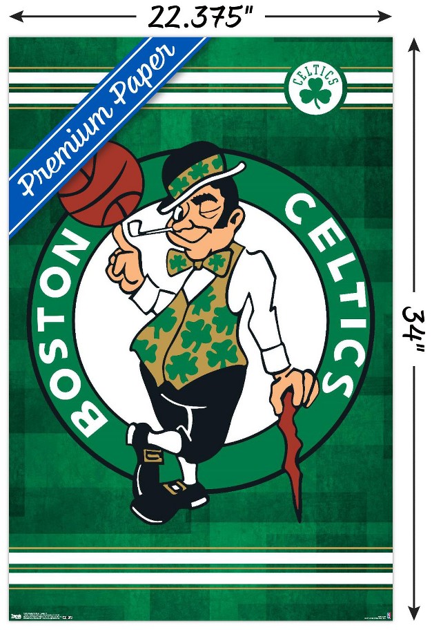 Trends International Nba Boston Celtics Logo 14 Unframed Wall Poster Prints