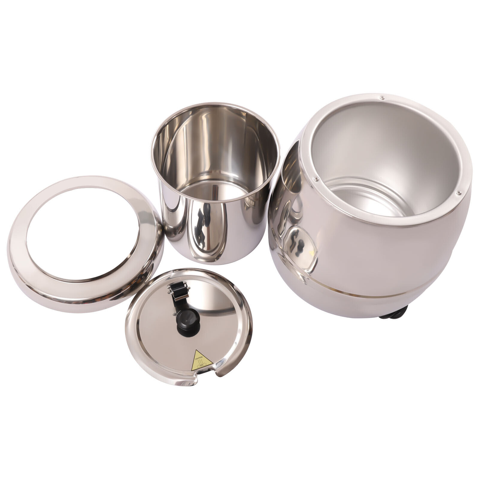 DENEST 10L Commercial Stainless Steel Electric Soup Warmer Soup Kettle Stainless Steel 400W