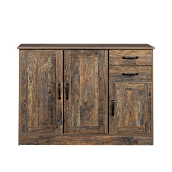 43-inch Wood Sideboard with 2 Drawers