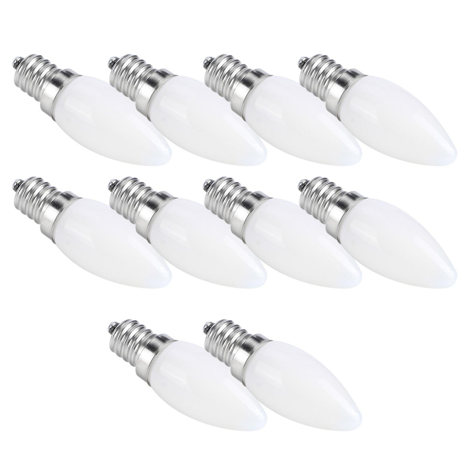 10pcs E12 Led Bulb 1.5w Warm White Lamp For Chandelier Ceiling Light Wall Lamp Home Lighting Ac 110v