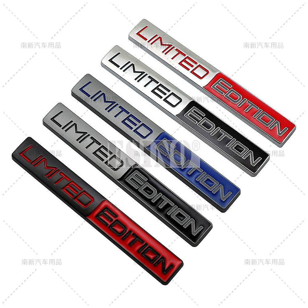 Car Styling 3d Limited Edition Decorative Metal Adhesive Emblem Rear Trunk Badge Fender Sticker Body Decal Car Accessories