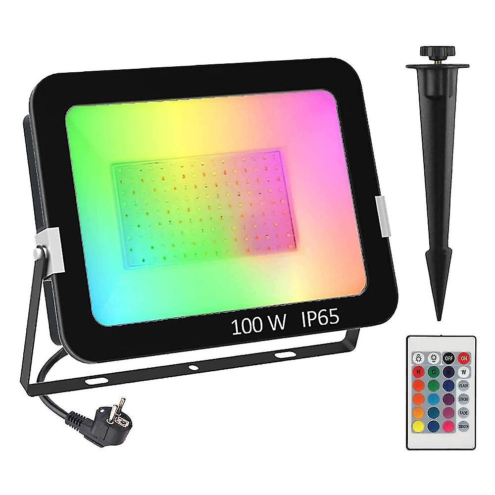 100w Outdoor Rgb Color Changing Led Flood Light With Super Bright