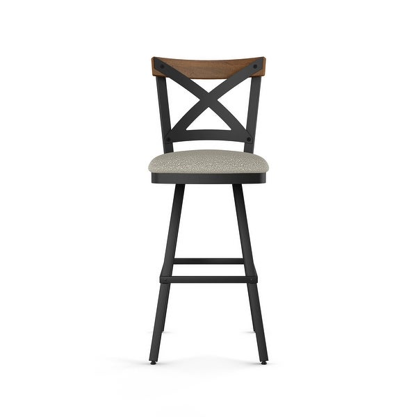 Amisco Snyder Swivel Counter and Bar Stool