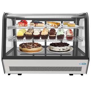 Koolmore 35 in. W 5.6 cu. ft. Commercial Countertop Refrigerator Display Case in Stainless Steel KT35-5B