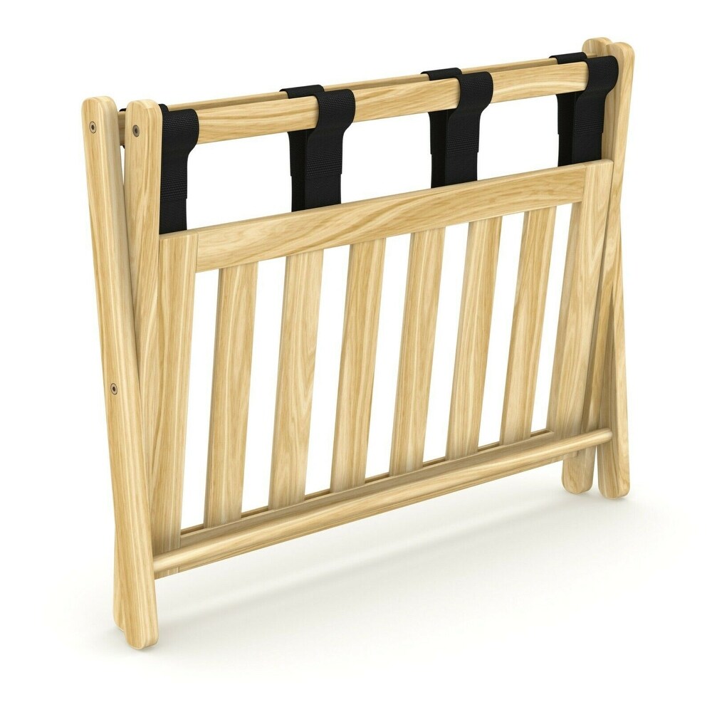Stony Edge Luggage Rack Suitcase Stand for Guest Room with Shelf