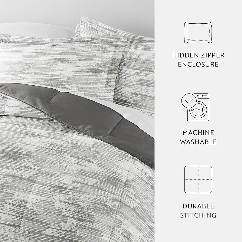 Home Collection Textured Stripe All Season Reversible Comforter Set