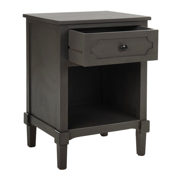 SAFAVIEH Rosaleen Grey Storage Side Table - 16.9