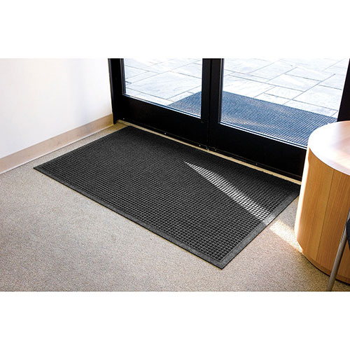 Genuine Joe Eternity Rubber Floor Mat | 4' x 6'， Gray | GJO58937