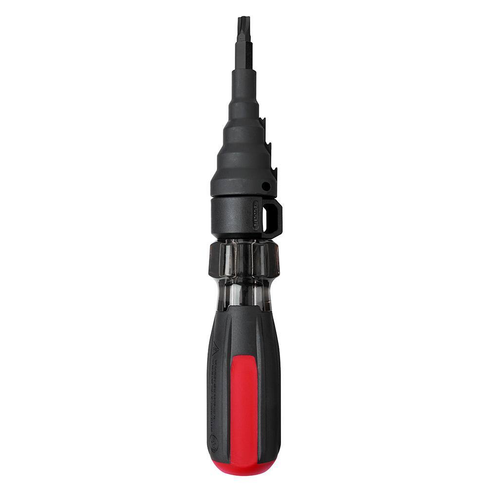 MW 7-in-1 Conduit Reaming Multi-Bit Screwdriver with FASTBACK 6-in-1 Folding Knife 48-22-2870-48-22-1505