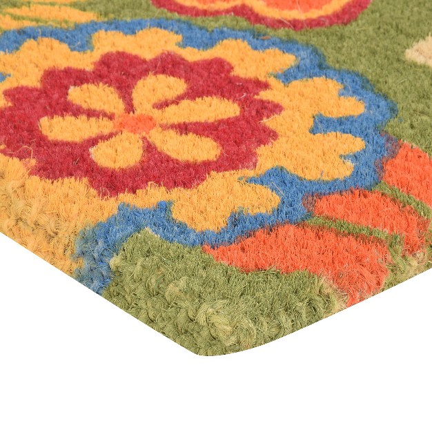 Summer Flower Coir Doormat Hometrax