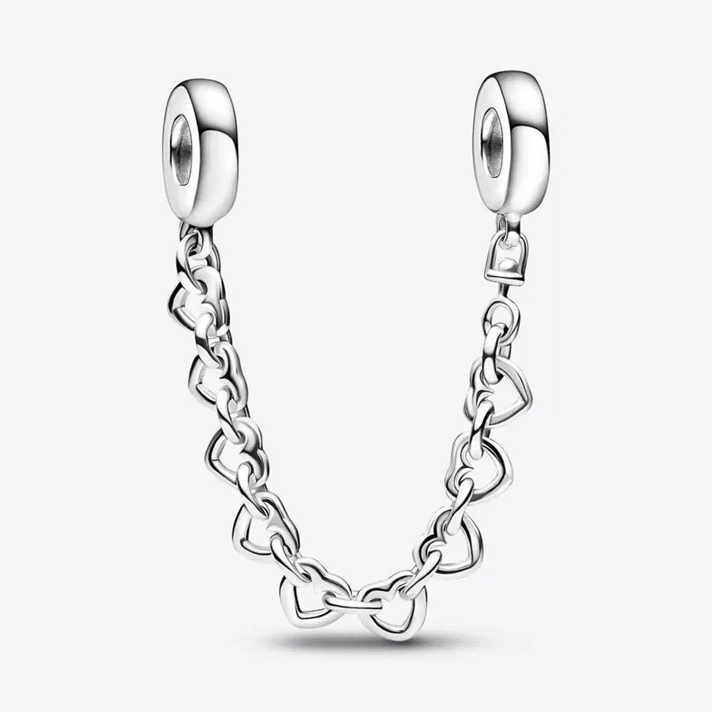 PANDORA  Linked Hearts Safety Chain