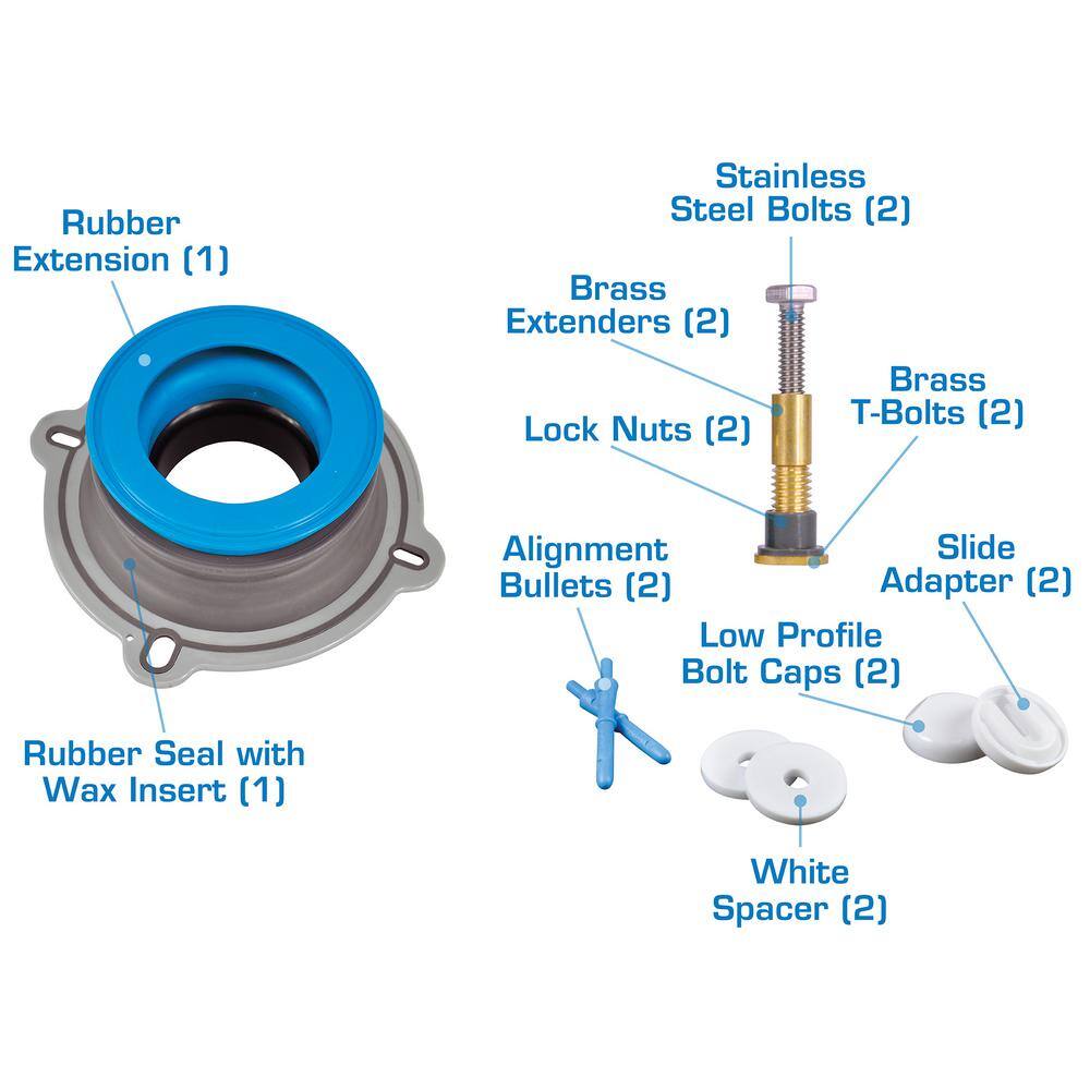 DANCO All-In-One Toilet Installation Kit 10879X