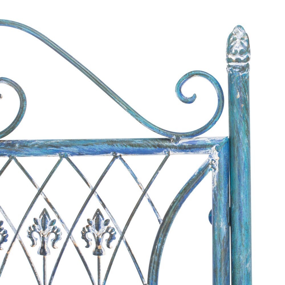 SAFAVIEH Outdoor Living Leah Victorian Scroll Iron 4 Piece Patio Set