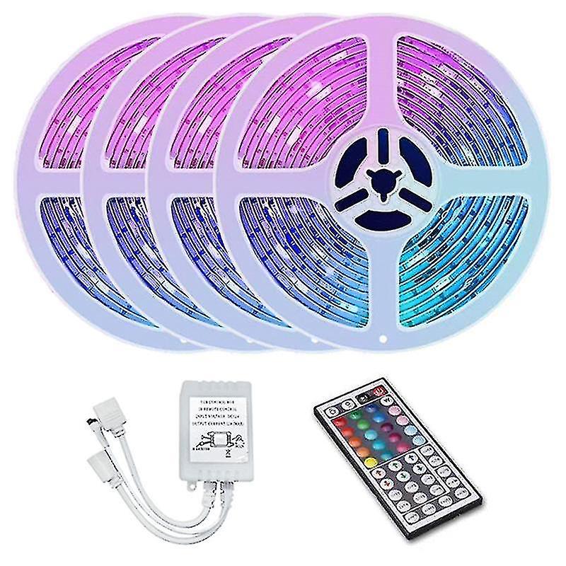 20m Rgb Light Strip 3528 1200led Flexible Light With 44 Key Remote+controller For Christmas Livingr