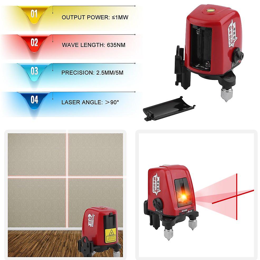 2 Line 1 Point Laser Spirit Level 360 Degree Self-leveling Measuring Tool