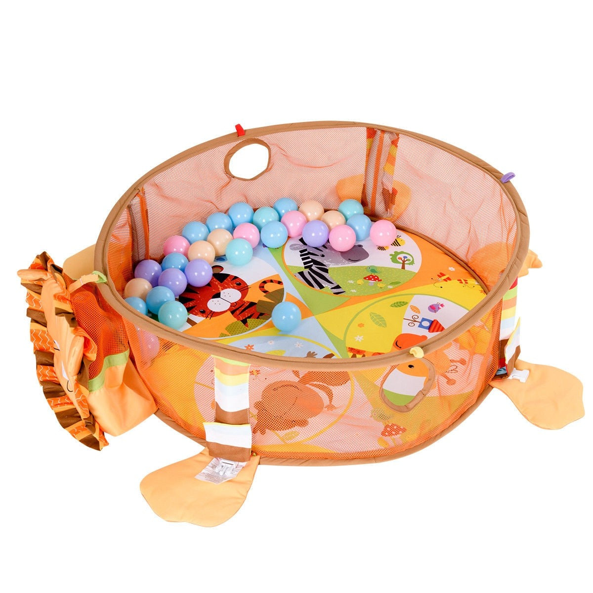 Cute Lion Theme Baby Play Gym Mat