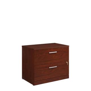 Affirm Classic Cherry Decorative Lateral File Cabinet with Locking Drawers 427868