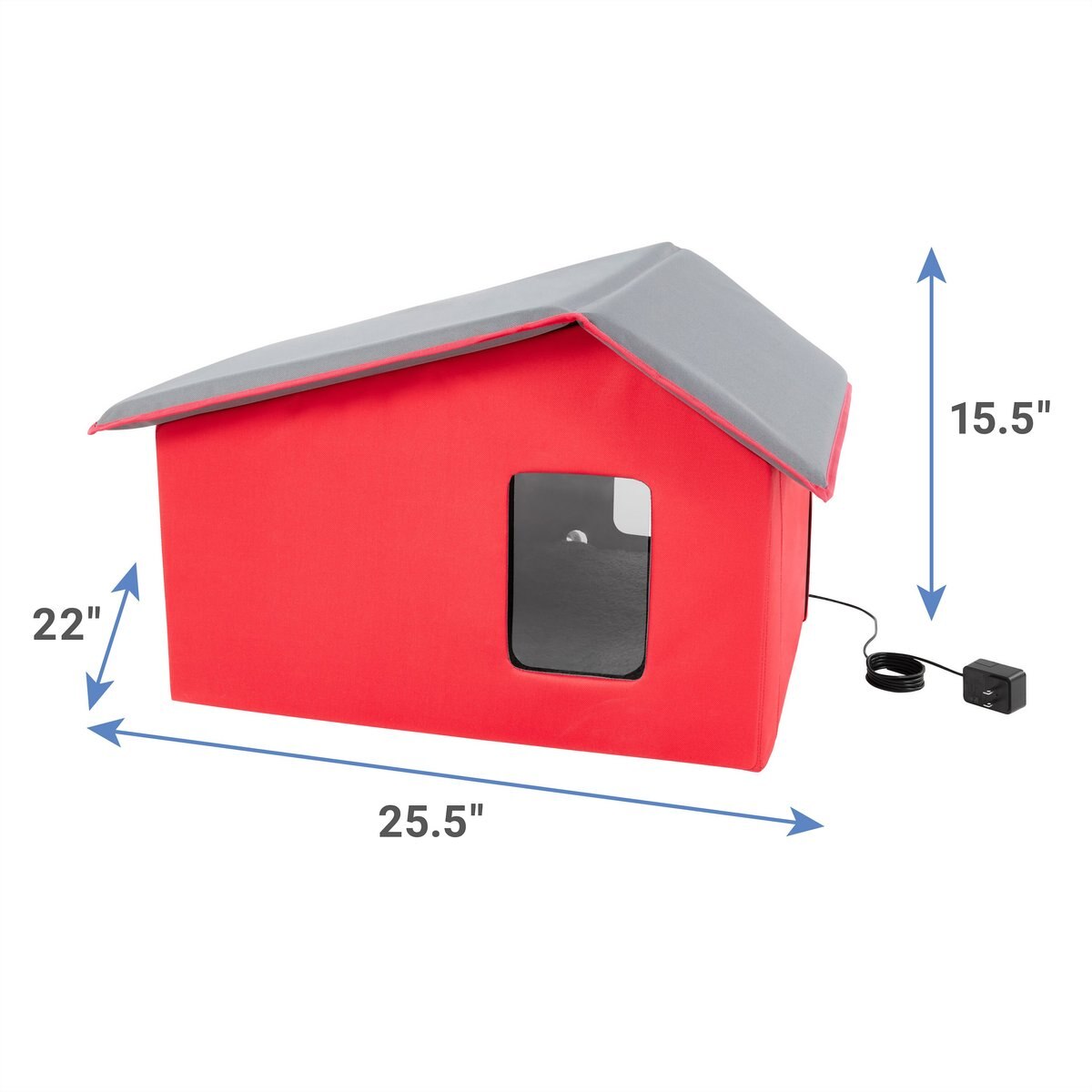 Frisco Extra Wide Indoor Heated Cat House