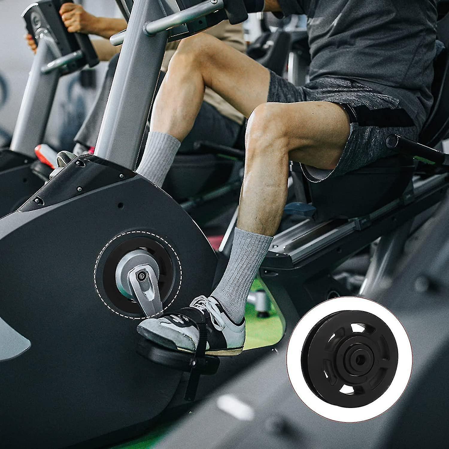 Fitness Pulley Wheel， Pulley Wheel Wearproof Gym Cable Pulley Wheel Bearing Pulley Wheel For Gym Fitness Equipment (black)4 Pieces