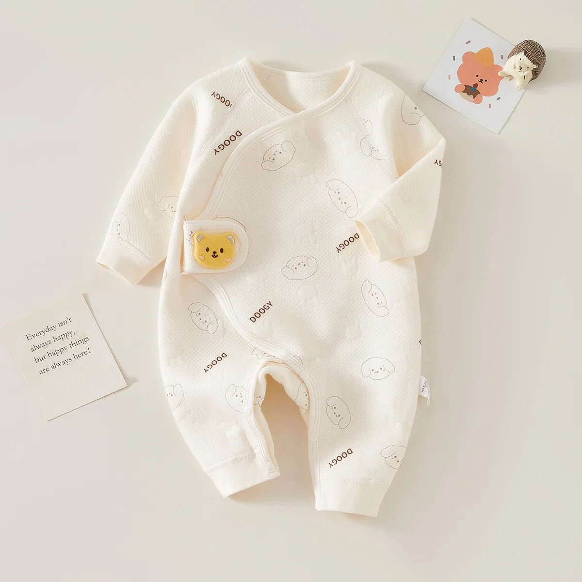 AYNIGIELL Spring Autumn 0-6 Months Baby Rompers 100% cotton Newborn baby girls boys Clothes of Long Seeve Infant Clothing