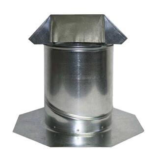 Gibraltar Building Products 8 in. Adjustable Pitch Galvanized Steel Pipe Flashing JACK8GZ