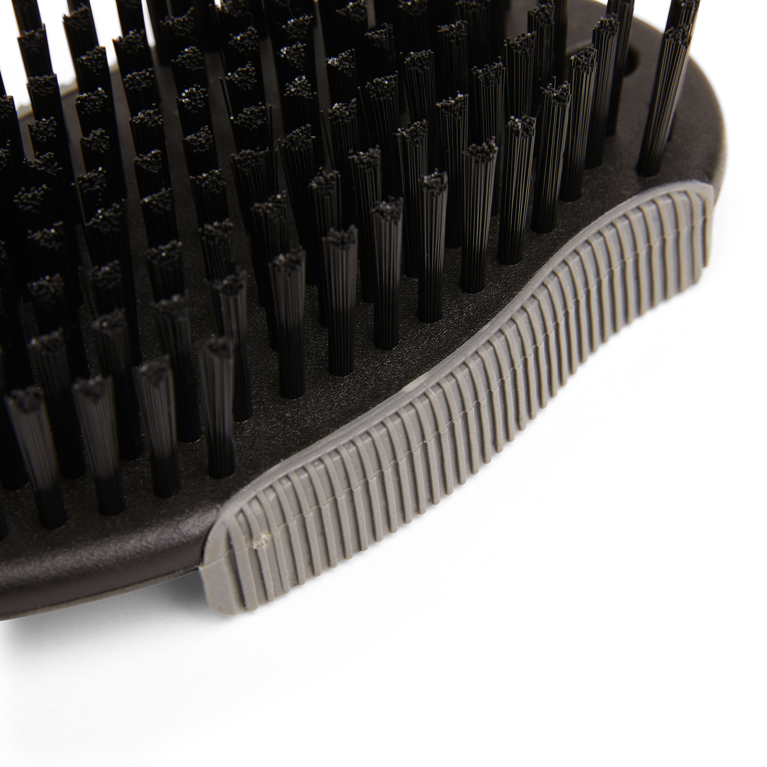 Well  Good Black Oval Bristle Dog Brush