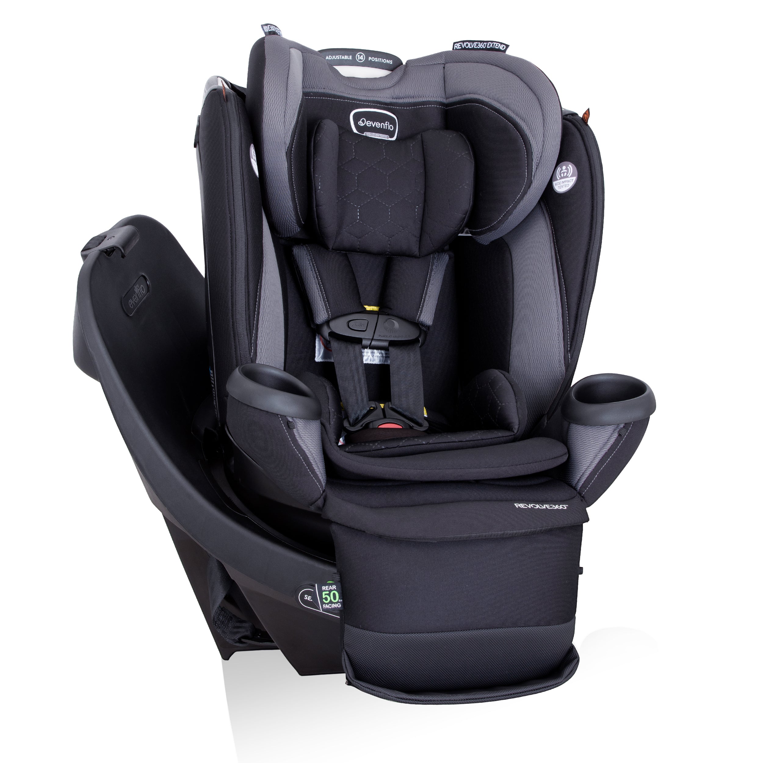 Revolve360 Extend Rotational All-in-One Convertible Car Seat with Quick Clean Cover