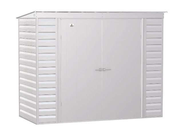 Arrow Select Steel Storage Shed, 8x4, Flute Grey