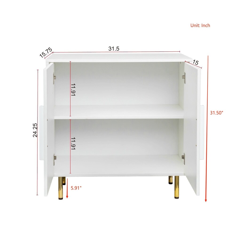 GEITIN Modern Storage Sideboard Buffet Cabinet with 2 Doors