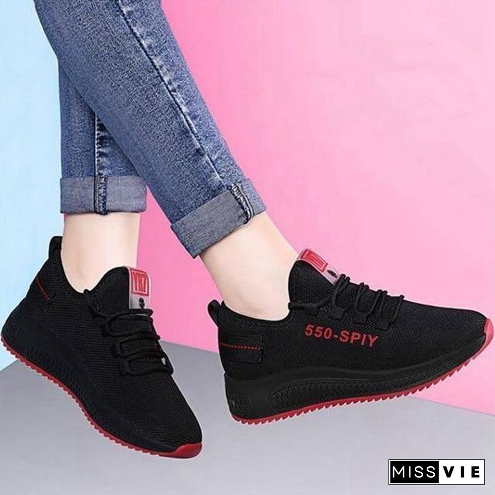 Spring Women Casual Shoes Breathable Mesh Platform Sneakers Women New Fashion Mesh Sneakers Shoes Woman Tenis Feminino