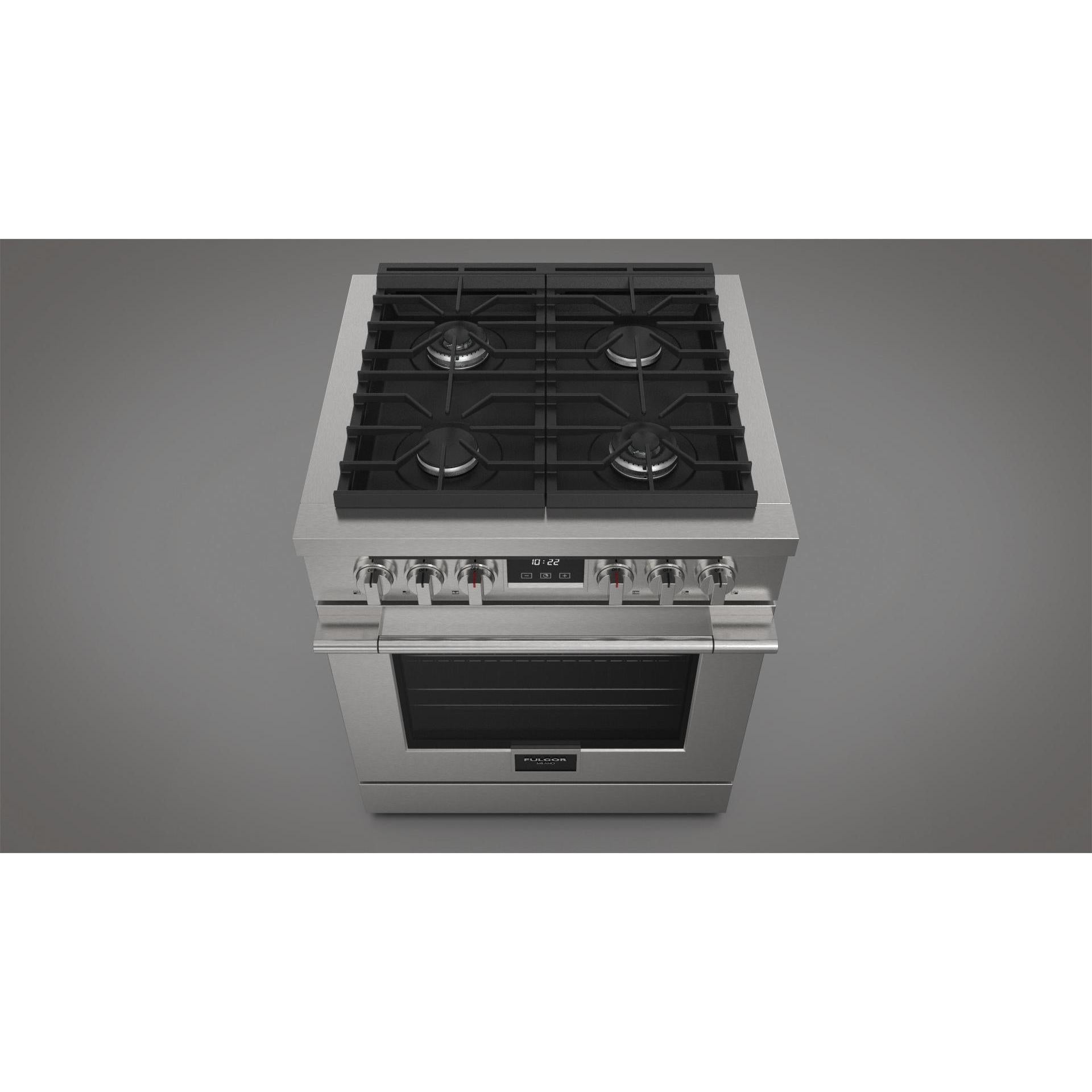 Fulgor Milano 30-inch Freestanding Gas Range with True European Convection Technology F4PGR304S2