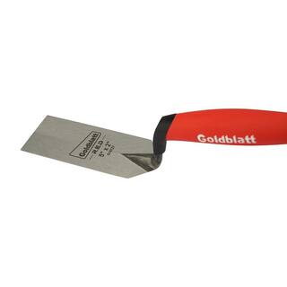 Goldblatt RED SINCE 1885 5 in. x 2 in. Pro Margin Trowel (1-Piece) G16127